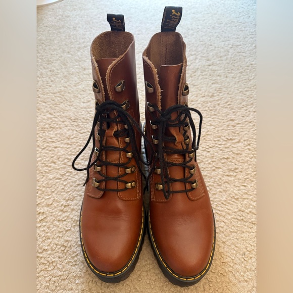 Doc Martens Leona Platform Combat Boots - Picture 5 of 8